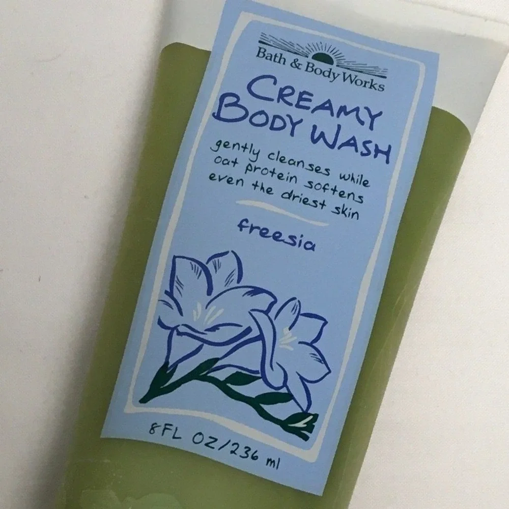 Bath & Body Works Freesia Creamy Body Wash 8 oz Tube Unused NOS‎